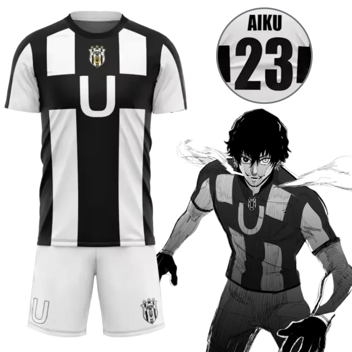 Camiseta de Anime Blue Lock Aiku, disfraces de Cosplay, camiseta de ...