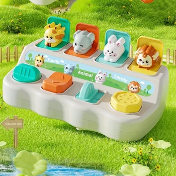Montessori Pop-Up Animal Toy 1