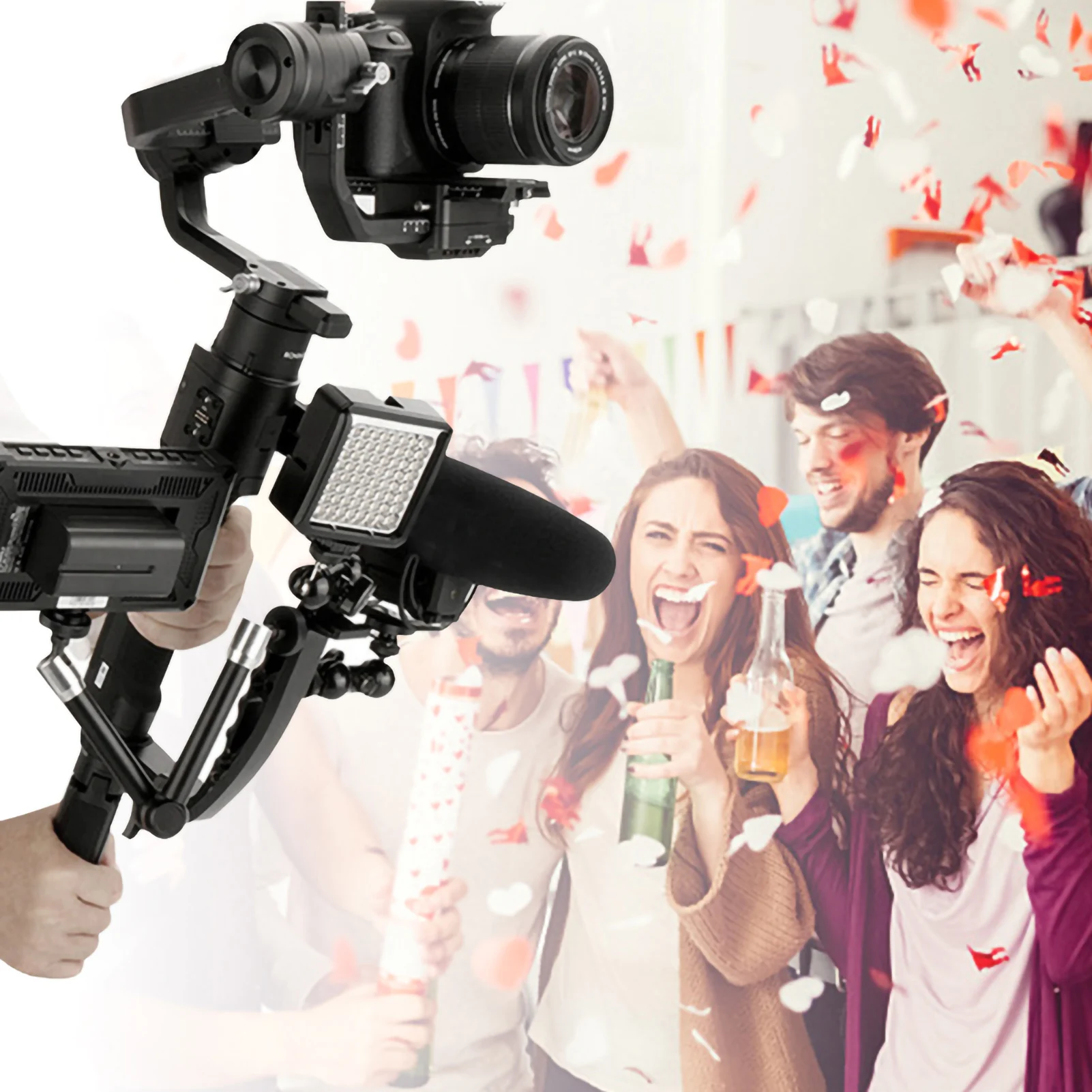 Caruba Impugnatura versatile per DJI Ronin S e Zhiyun Crane 2