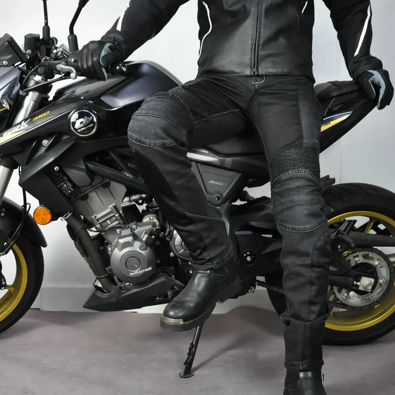 PK719 Upgrade Model Motorcycle Summer Riding Jeans With Breathable Net Knight CECertification Equipment Anti-fall Pants