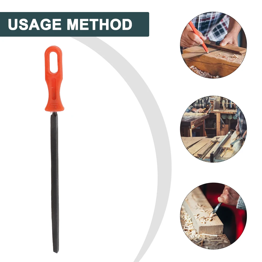 

1pcs 230mm Steel Triangular File Cutting Polishing Shaping Tool For Wood Plastic Plaster Work-pieces Hand Tools Accessories