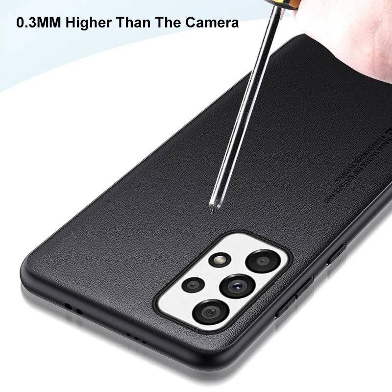 Premium PU Leather Shockproof Phone Case - Full Protection Luxury Back Cover