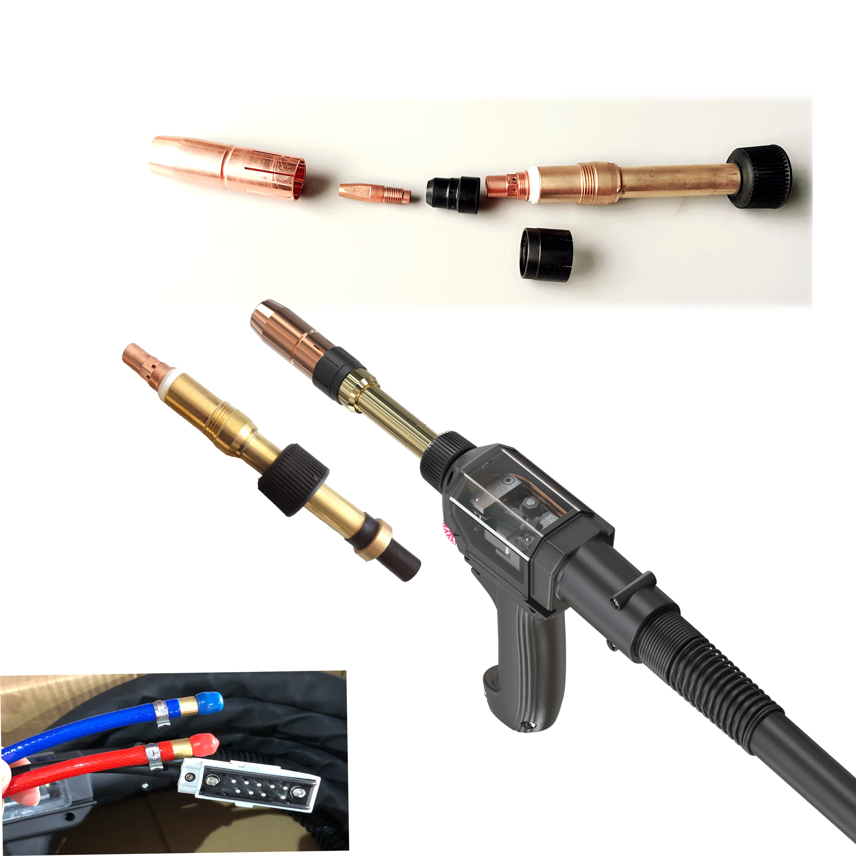 

Push pull MIG welding gun fit for Fronius type welding machine use PW5000 500AMP water cooled spool gun welding torch