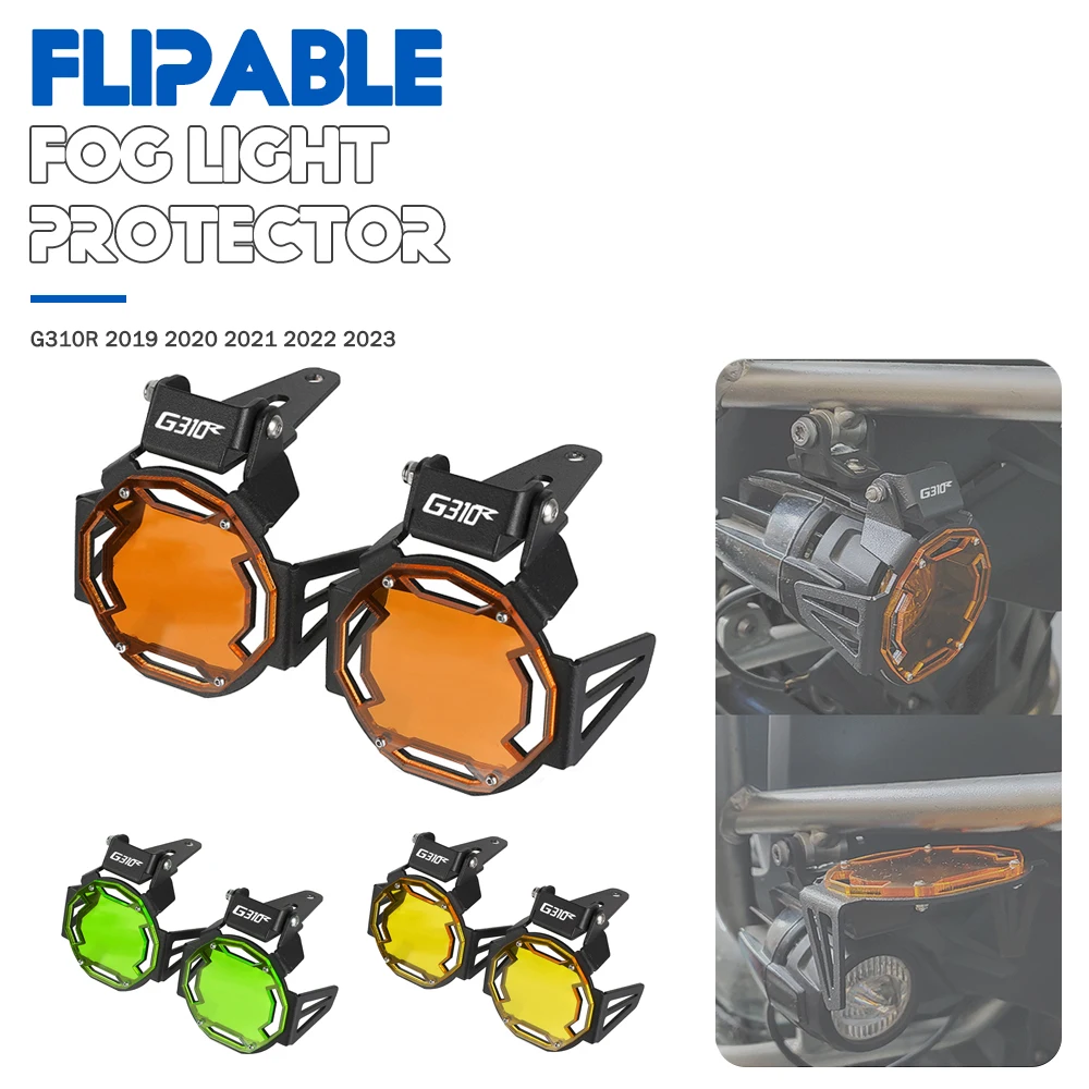 

G310R OEM Foglight Lamp Cover For BMW G310R G 310R G310 R Flipable Fog Light Protector Guard Lamp Cover 2019 2020 2021 2022 2023