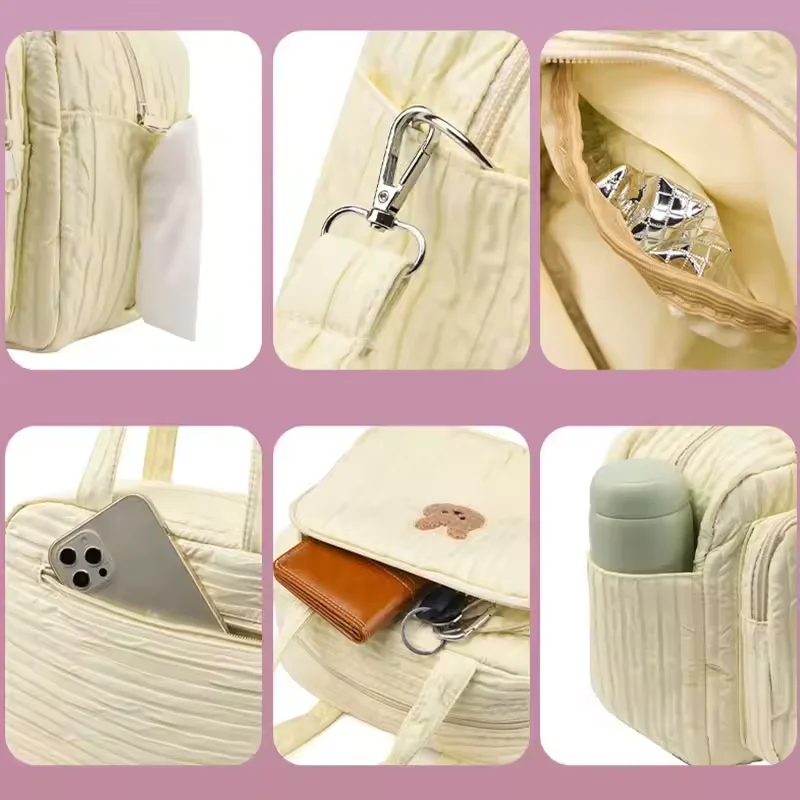 Cute Fitness Bag Female Multi-functional Yoga Bags Large-capacity Portable Maternity Bag Picnic Bags Useful Storage Bags Gym Bag 6