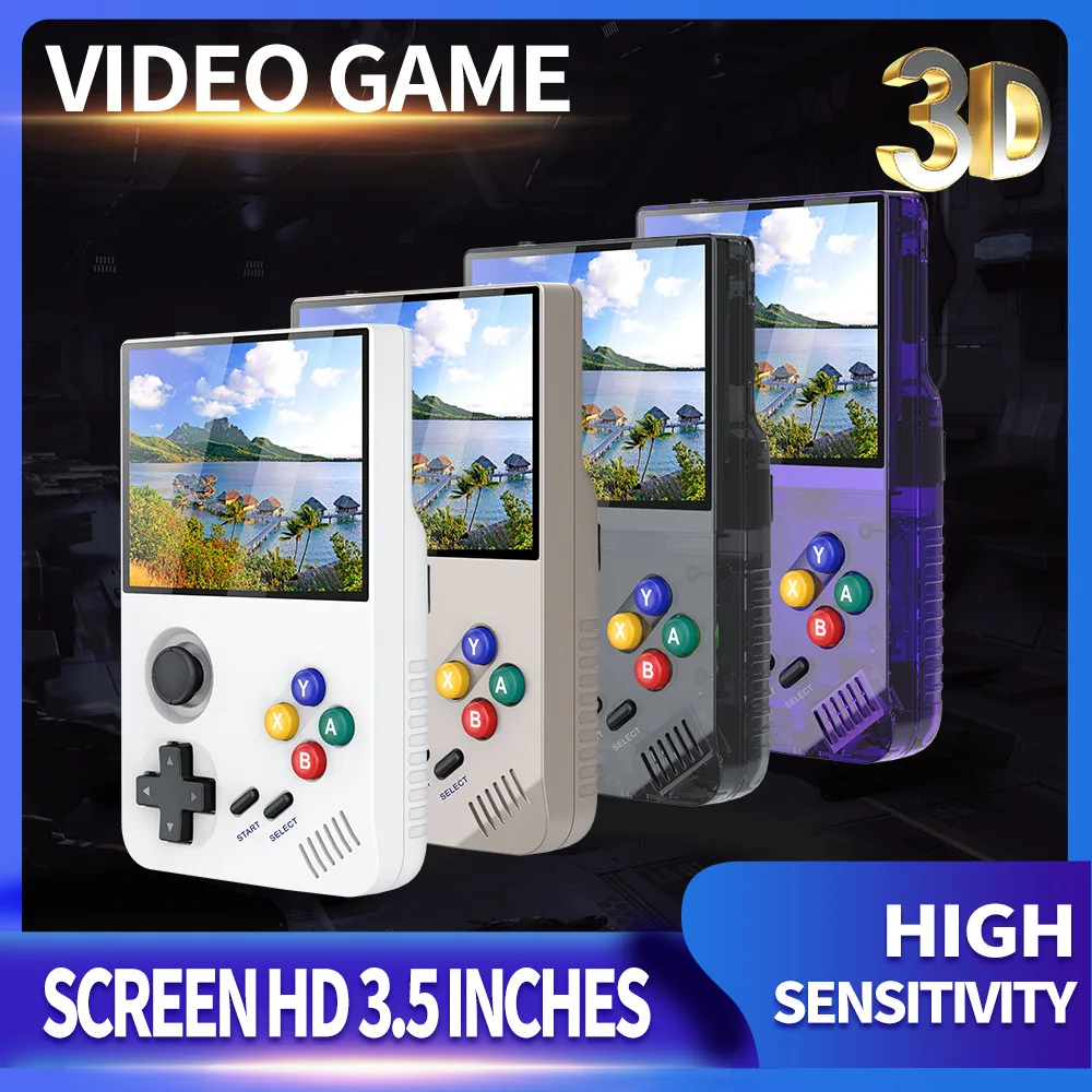 

M19 3.5-Inch 4k Hd Large Screen 3D Joystick Handheld Game Machine 3d Home for Psp Ps1 Supports 25 Simulators on the TV