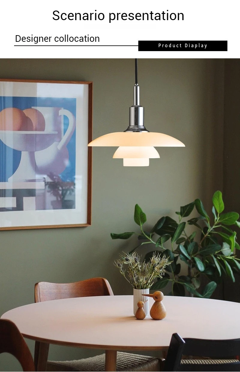 Creative Glass Chandeliers Simple Living Room Bedroom Home Decor Modern Hanging Lamp Nordic Flying Saucer Led Pendant Lights