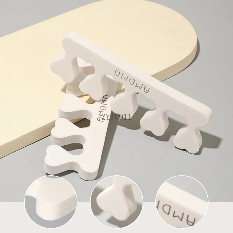 *Fixed toe separation finger cotton toe separator coated nail polish glue aid nail salon special tools