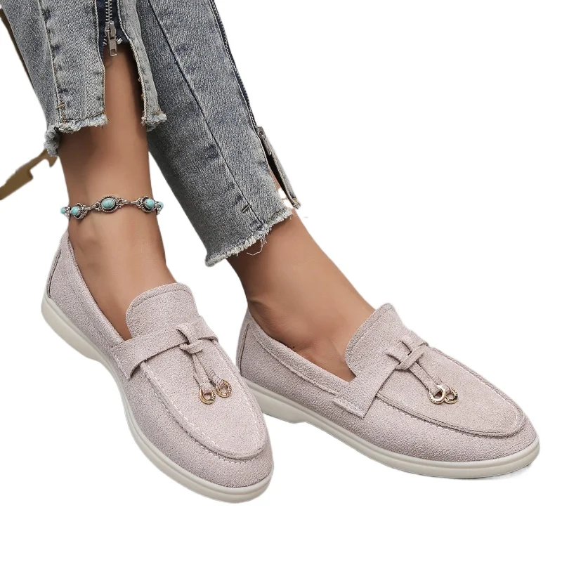 Ladies' new Spring Autumn Loafers Outdoors non slip Ladies Flats Casual comfort Leather Shoes Fashion Plus Siz footwear Zapatos 5