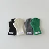 Autumn Winter Wool Warm Children Fingerless Gloves Boys Girls Chic Simplicity Candy Color Student Glove Half-finger Gloves 4
