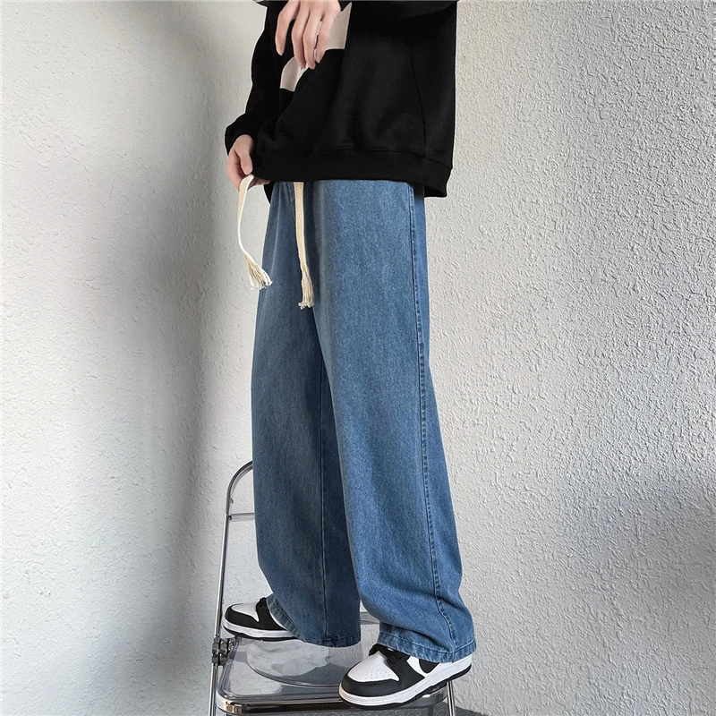 

New Mens Fashion Black Blue Jeans Men Casual Slim Stretch Jeans Classic Denim Pants Trousers Plus Size High Quality C70
