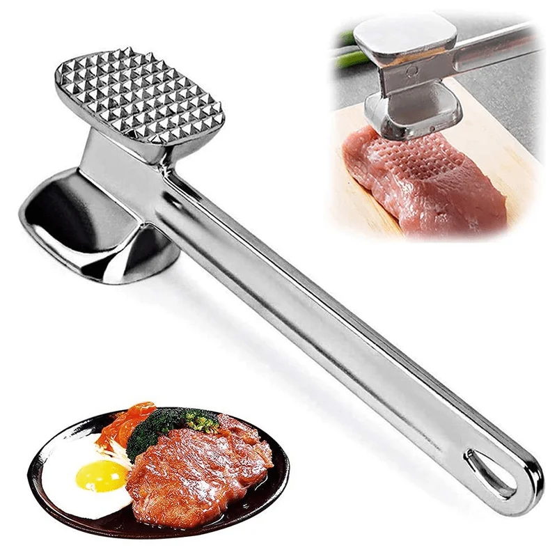 Portable Stainless Steel Kitchen supplies Household Tenderizer Chicken Porks Meat Tenderizer Hammer Meat Mallet Tool