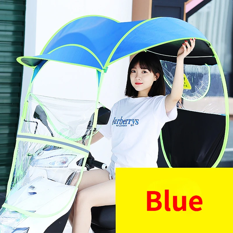 E-bike Carport Awning Canopy Storage Battery Car Motorcycle Rain Shelter The Rain Transparent Umbrella Shed Shelter waterproof raincoat umbrella cover