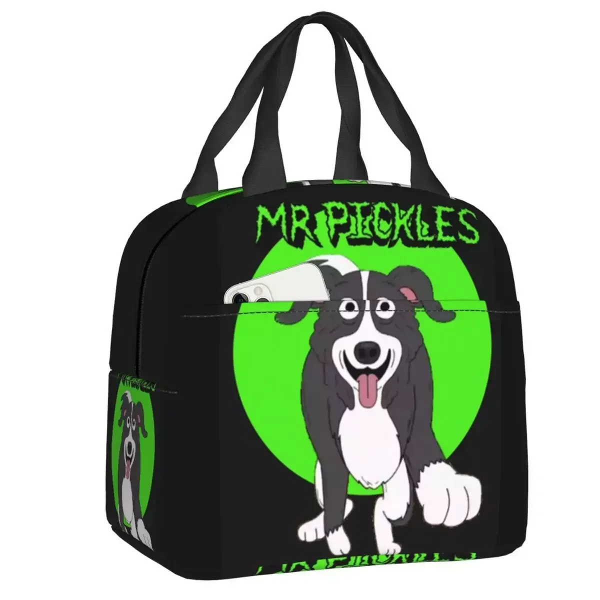 

Новинка 2023 г., Классическая изолированная сумка для завтрака «Mr Pickles», водонепроницаемая Термосумка с рисунком из мультфильма «Аниме», термоемкость для завтрака, для офиса, работы, школы