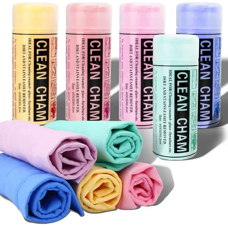 Thickened Large PVA Deer Skin Towel Car Wash Towel Pet Absorbent Towel Hair Dryer Home Car Cleaning Cloth Soft Surface Wipe