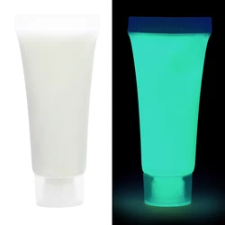 Luminous Glow - in - the - Dark Epoxy Resin & Glitter Pigment Kit for DIY Jewelry and Crafting (15g Blue green)