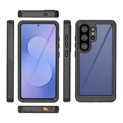 Premium Waterproof Shockproof Heavy Duty Phone Case with IP68 Full Protection - Samsung S24 Plus (Black)