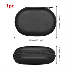 Custodia per auricolari in PU pelle compatta - Organizer antispolvere da viaggio e porta accessori