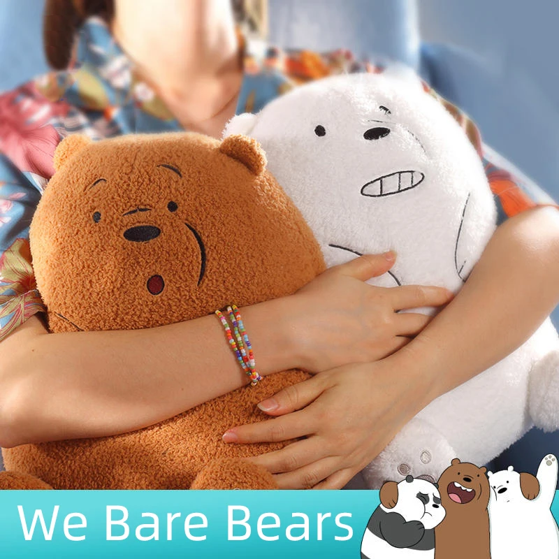 

Мультяшные аниме-фигурки «Мы ГОИ медведи», плюшевая игрушка, гризли, панда, ледяной медведь, милая мягкая подушка-животное, кукла, игрушки для детей, бесплатная доставка