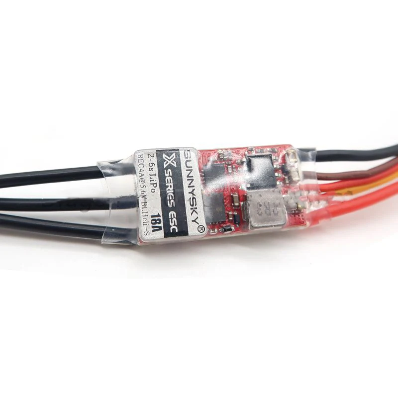 SunnySky X 18A ESC 2-6S w/ 4A BEC BLHeli_S 32Bit Processor 3D/4D/F3P Mode for X2204 X2206 X2302 X2305 X2306 Bushless Motor