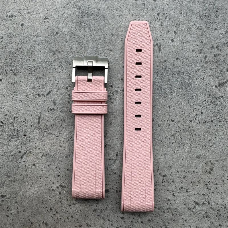 Multicolored Premium Silicone Watch Strap - 20mm High-Quality Rubber Band