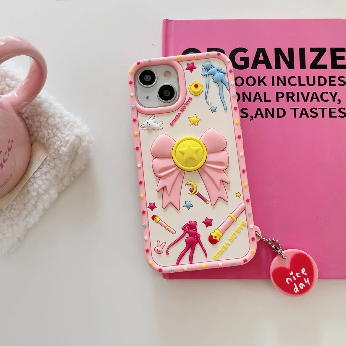 Custodia Per Telefono Sanrio Cute Pink Girls Per Iphone 11 12 13 14 15 Pro Max Soft Silicone Sealers Moon Cover