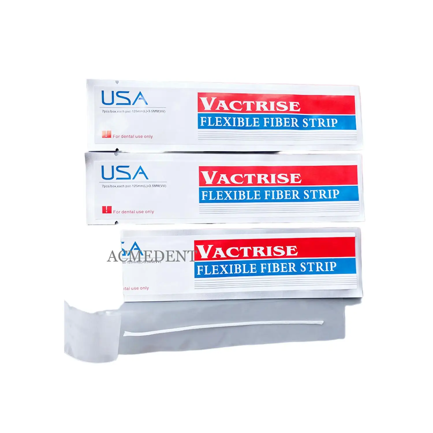 

3 Pieces Dental Fiber Splint Glass Flexible Fiber Strip Composite Resin Light Cure Bonding Strips Dentistry Material