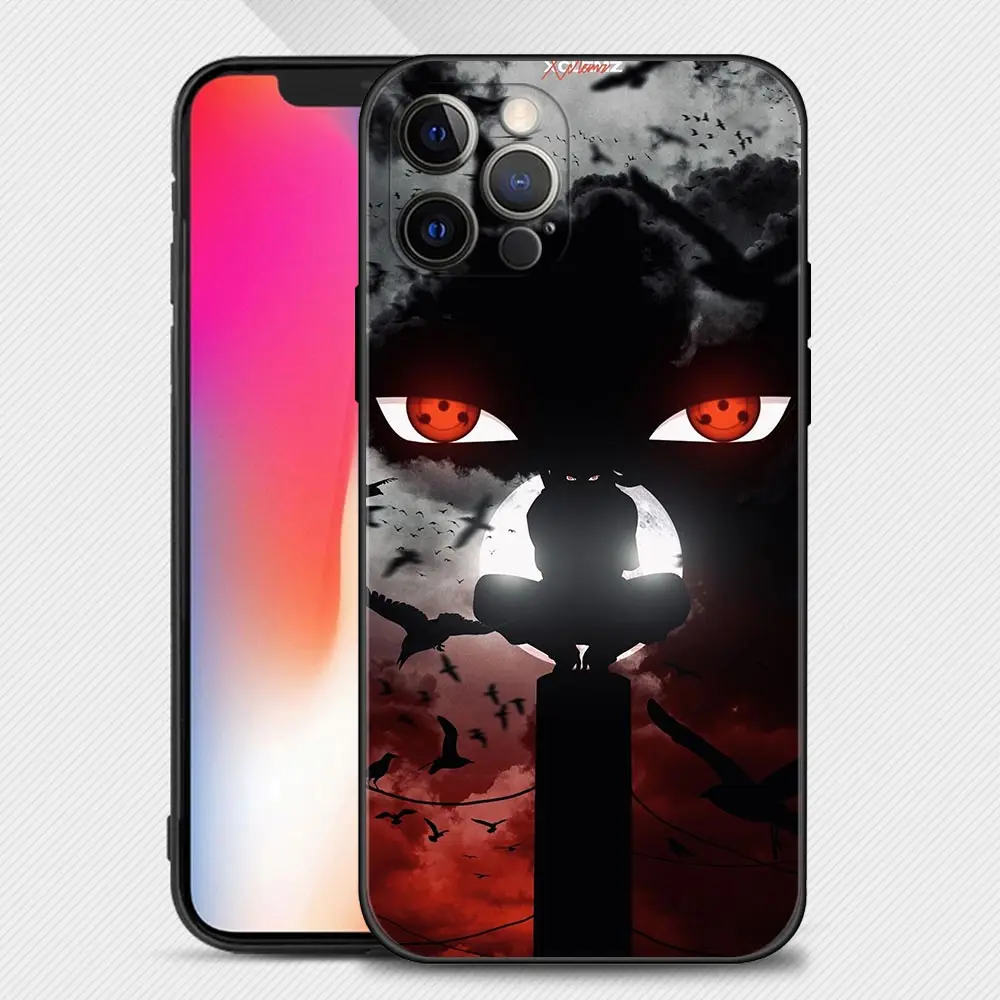 iphone 13 pro wallet case Case For Apple iPhone 13 12 11 Pro Max 13 12 Mini XS Max XR X 7 8 6 6S Plus 5 5S SE 2020 Anime Uzumaki Naruto Red Uchiha Sasuke best case for iphone 13 pro 