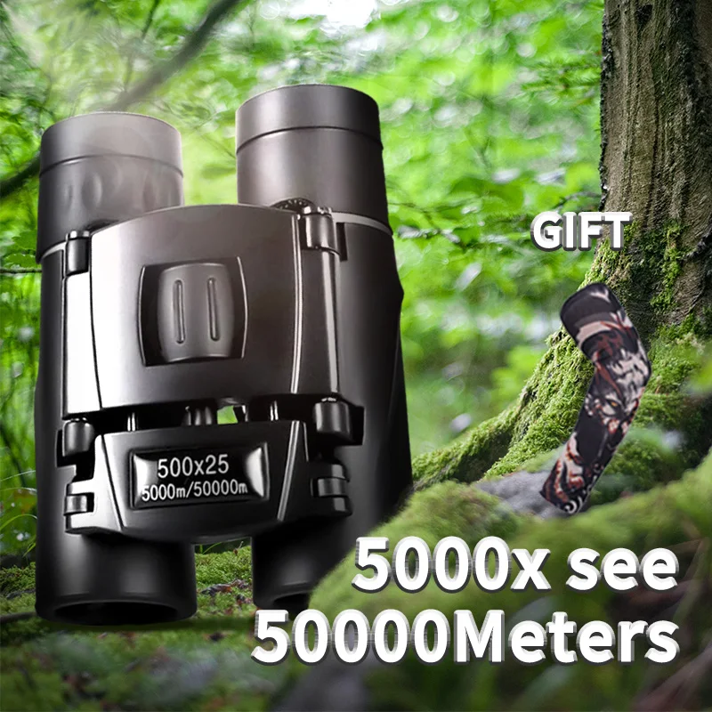 500X25 50000 м портативный зум HD профессиональный мощный бинокль большой дальности