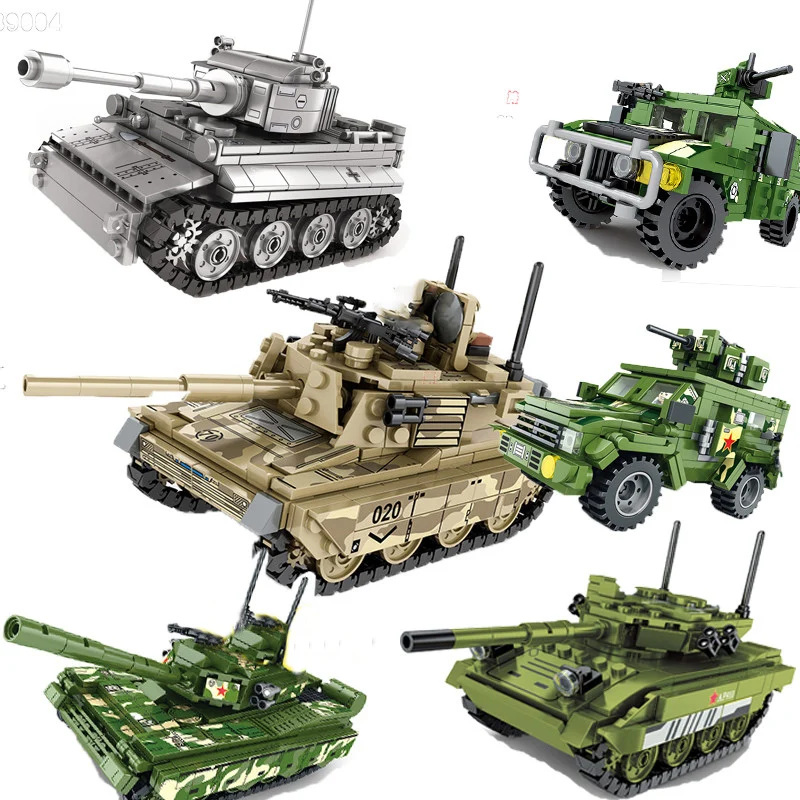 

468 + шт. Tiger M1A2 тяжелый танк для мальчиков, собранный военный строительный блок, модель танка, детская игрушка, подарок, бесплатная доставка
