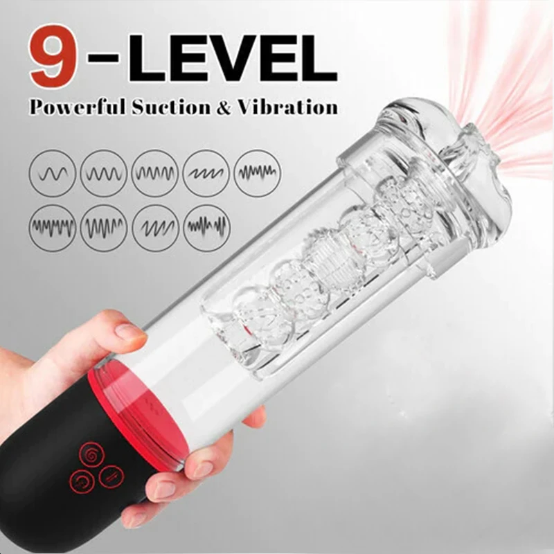 Electric Penis Pump Male Masturbator Penile Vacuum Automatic Enlargement Enhancer Adult Sex Toys Blowjob Cup for Men male masturbator male masturbator cup male masturbation aid