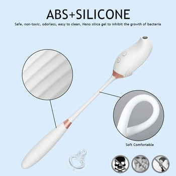 Powerful Clit Sucker Nipple Vibrator Thrusting Dildo Sex Toys For Women Clitoris Stimulator Vibrating Egg Goods For Adults 18 6