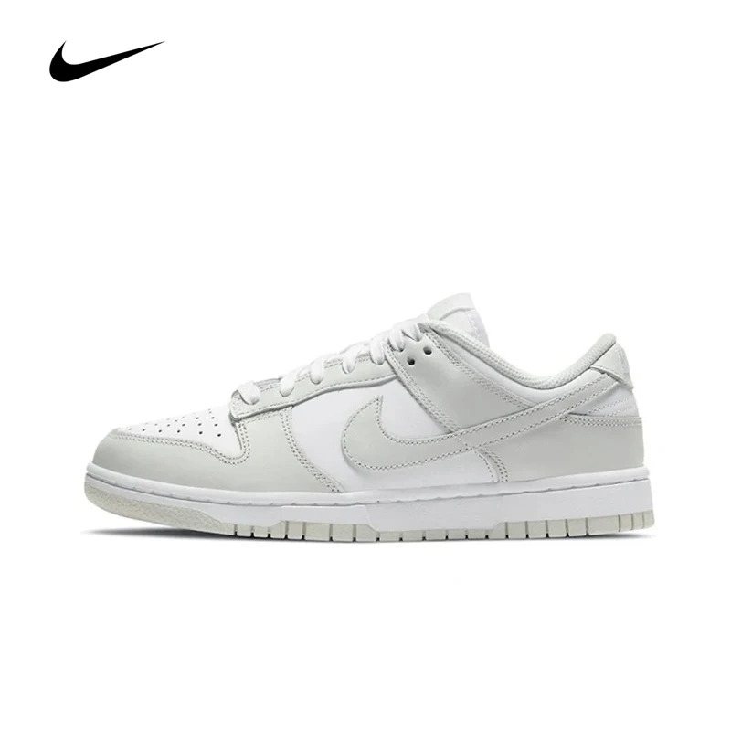 Scarpe Da Skateboard Da Donna Originali Nike Dunk Low 'Photon Dust Classic Unisex White Grey Low Top Sneakers Dd1503-103