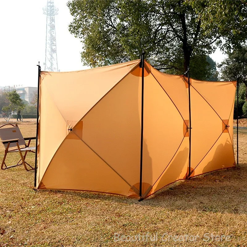 5.6M Folding Windproof Shield Camping Windscreen for Picnic BBQ Beach Gas Stove