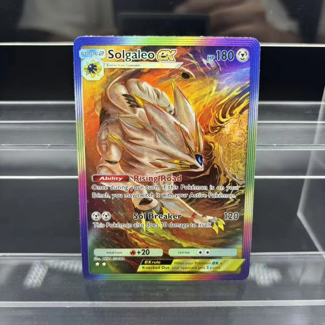 DIY TCG 포켓 컬렉션 카드 겐가르 마참 루나라 솔라글레오 ex 자체 제작 단일 카드 클래식 게임 애니메이션 카드 선물 장난감