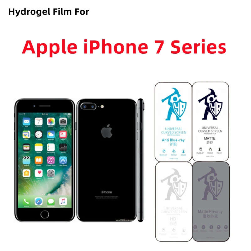 

2pcs Matte Hydrogel Film For Apple iPhone 7 Plus HD Screen Protector For Apple iPhone 7 Eye Care Privacy Matte Protective Film