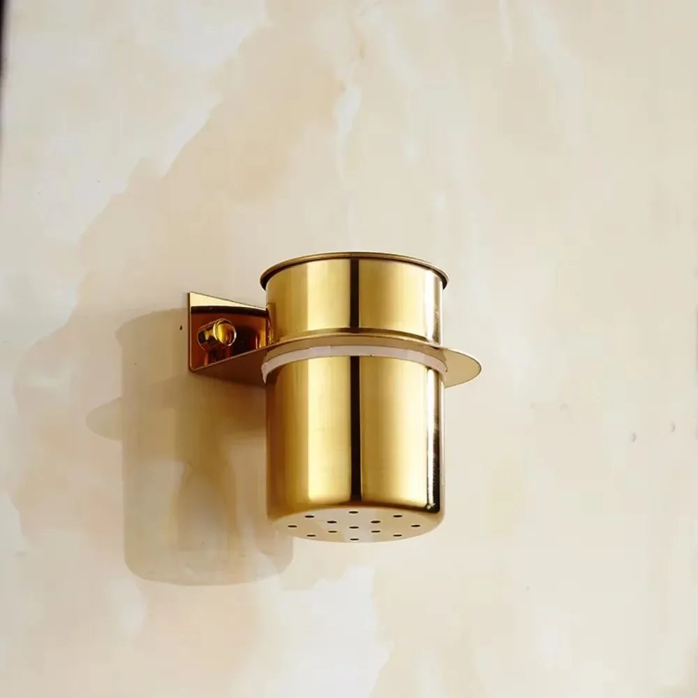 Gold Stainless Steel Toilet Brush Set Household Cleaning Tool Wc Cleaner Bathroom Accessories Toilet Cleaning Brush