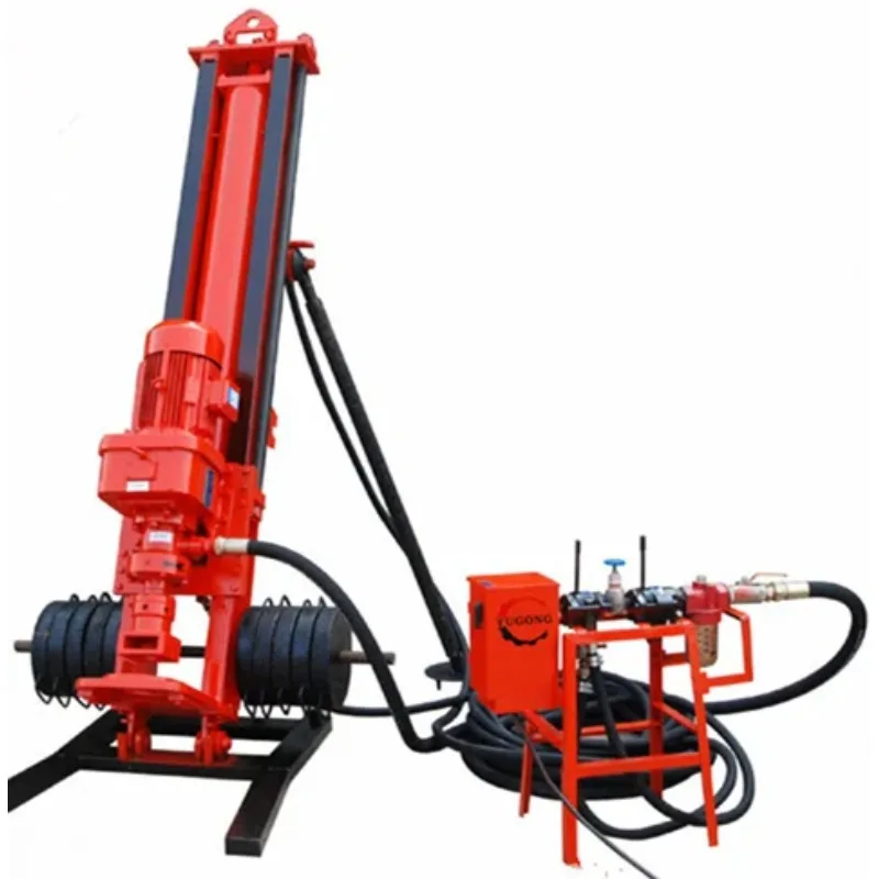 

Small Portable 20M Electric Borehole Hard Rock Drilling Rig DTH Drilling Rig Machine