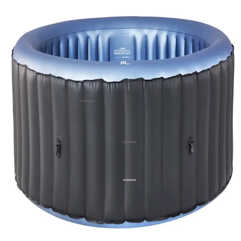 Household Inflatable Bathtub Aldult Heated Bathtub Sauna Bath Hot Spring Spa Courtyard Outdoor Portable Folding Jacuzzi X 2