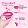 Reusable Silicone Disc With Storage Bag Disk Femenino Lady Cups Disco Kit Women Personal Health Care Products 2