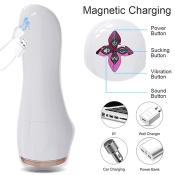 Automatic Male Masturbator Vibrating Sucking Masturbation Cup Simulation Vagina Blowjob Separable Adult Goods Sex Toy for Men
