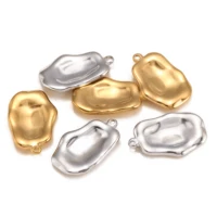 DOOYIO – breloques géométriques irrégulières en acier inoxydable, accessoires de fabrication de bijoux, collier, Bracelet, boucle d'oreille, pendentifs, DIY, 3 pièces/lot 5
