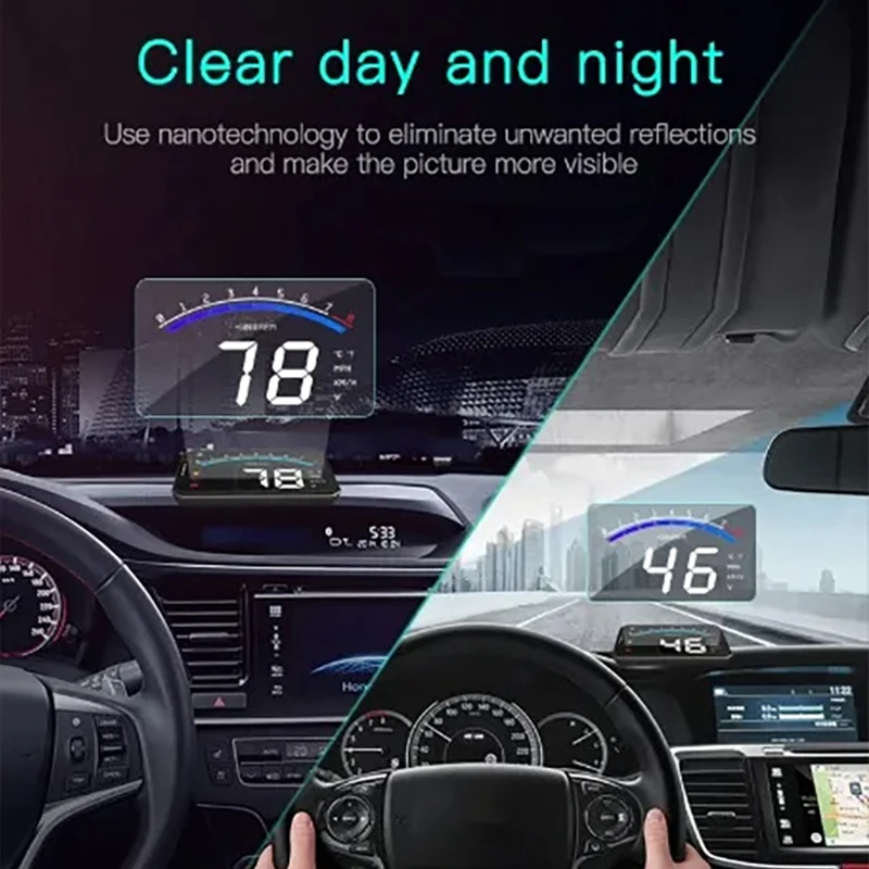자동차 전자 액세서리 Honda Civic 11TH 용 HUD 헤드 업 디스플레이 자동차 안전 운전 화면 속도계 프로젝터 사용자 정의
