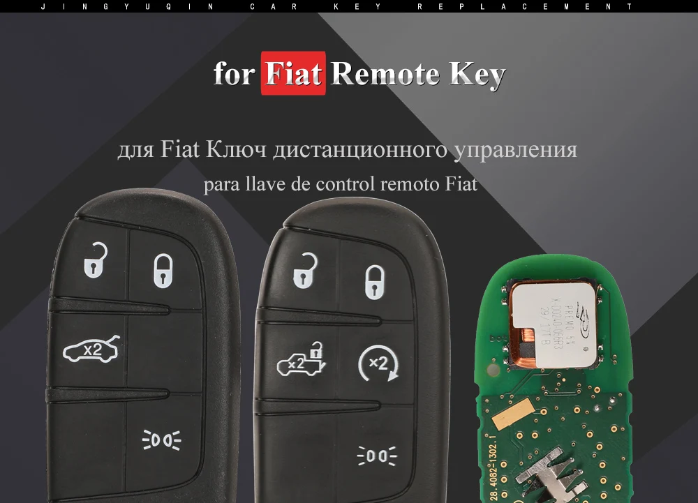 Keyforkess Original Factory 5Button per Fiat Toro 500 500L 500X 2016 OEM Smart Remote Key Fob controllo automatico 433MHz 4A Chip SIP22 10 Keyforkess Original Factory 5Button per Fiat Toro 500 500L 500X 2016 OEM Smart Remote Key Fob controllo automatico 433MHz 4A Chip SIP22 - S420f74dd3c4042f79a5ce7978d7a14402