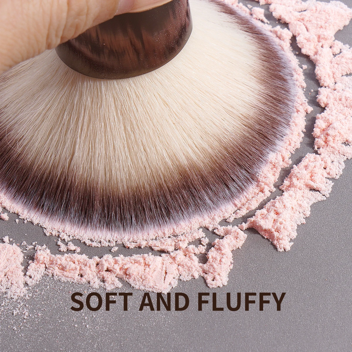 Dual-Head Soft Fiber Makeup Brush