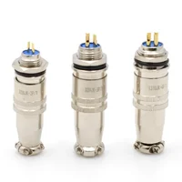 5/20PCS XS8 XS9 XS10 XS12 Aviation push-pull connector quick connector Gold plated contact Male and Female plug 2 3 4 5 6 7PIN 2