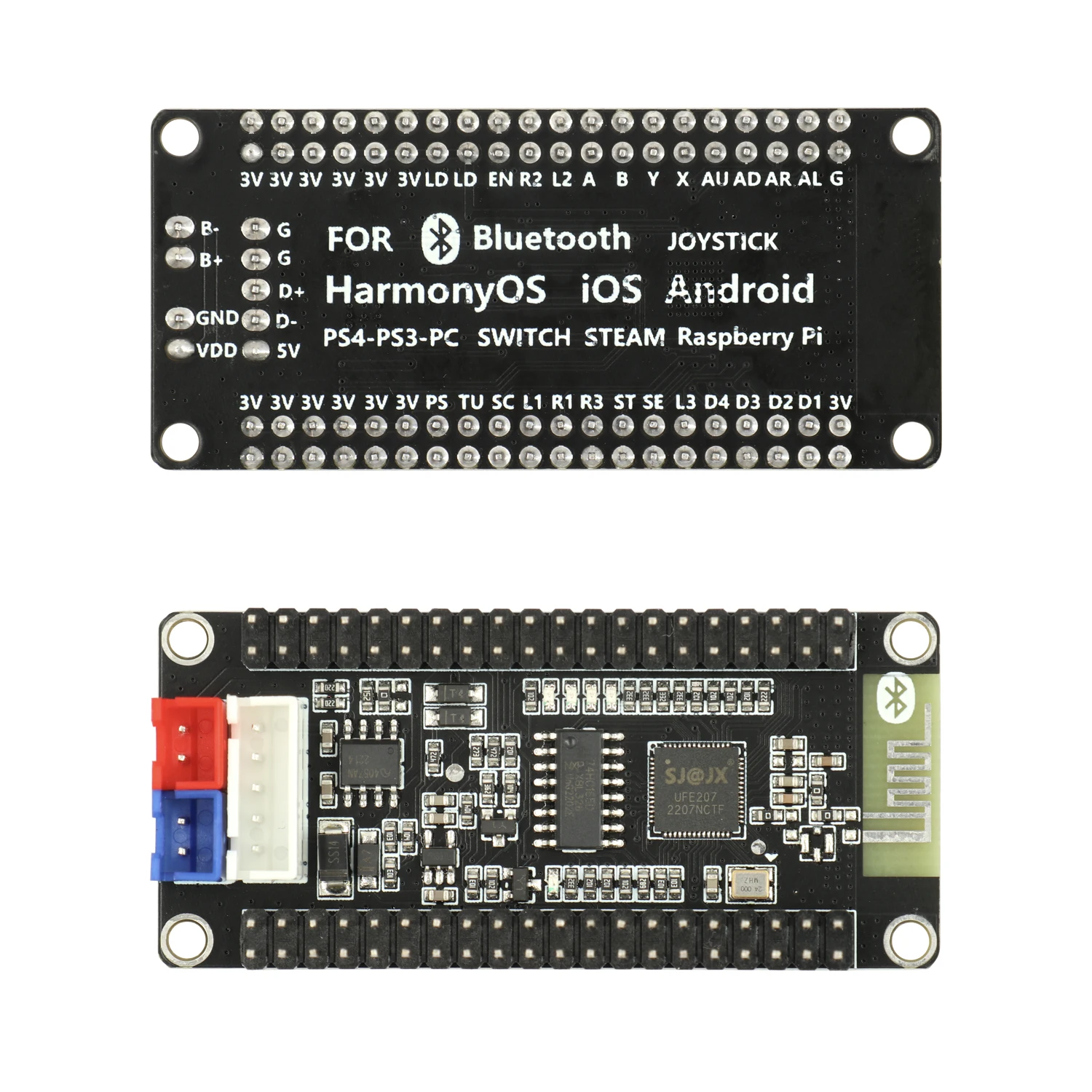Enhanced USB Arcade Joystick Bluetooth Encoder Board with Power Box