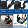 Newest Airplane Foot Hammock Airline Foot Rest With Removable Pad Adjustable Strap Foot Hammock With Menory Foam For Travel 2