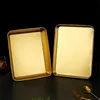 Golden Kitchen Stainless Steel Food Storage Trays Rectangle Fruits Barbecue Dish Serving Plate  Baking Pan Organizer Container 6