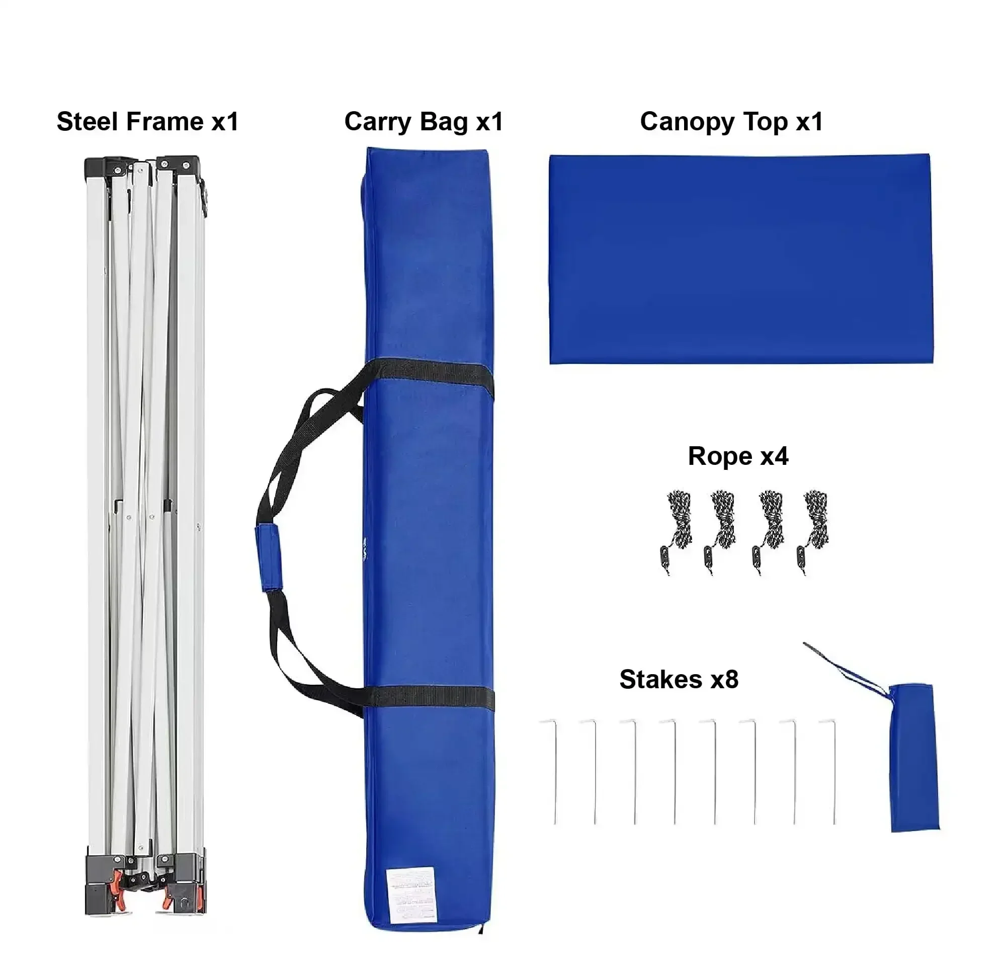 10' x 10' Instant Slant Leg Pop-up Canopy Outdoor Shading Shelter, Blue 4